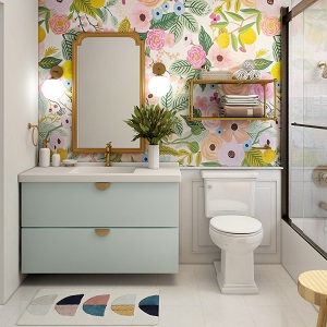 Цветная и яркая ванная комната: как преобразить санузел в Убинском - ubinskoe.mebel54.com | фото