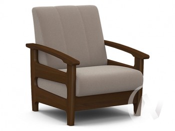 Кресло для отдыха Омега (орех лак/CATANIA COCOA) в Убинском - ubinskoe.mebel54.com | фото