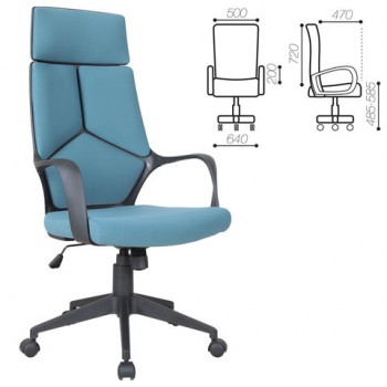 Кресло офисное BRABIX Prime EX-515 (голубая ткань) в Убинском - ubinskoe.mebel54.com | фото