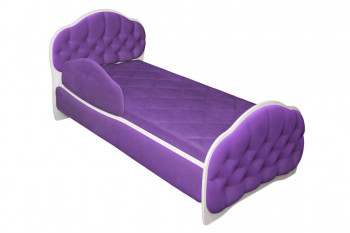 Кровать 180 Гармония 32 Фиолетовый (мягкий бортик) в Убинском - ubinskoe.mebel54.com | фото