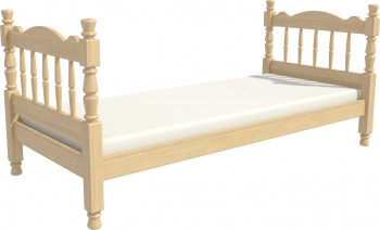 Кровать одинарная Аленка из массива сосны 800*1890 Сосна в Убинском - ubinskoe.mebel54.com | фото