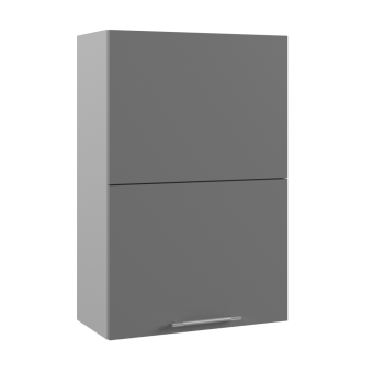 Ройс ПГПМ 600 Шкаф верхний Blum Aventos HF (Графит софт/корпус Серый) в Убинском - ubinskoe.mebel54.com | фото